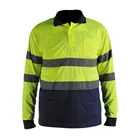 mens Hi-Vis safety long sleeve shirt confirms to EN471 Class2 ANSI/ISEA