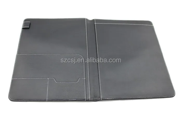 cheap price simple pu leather file folder portfolio case with