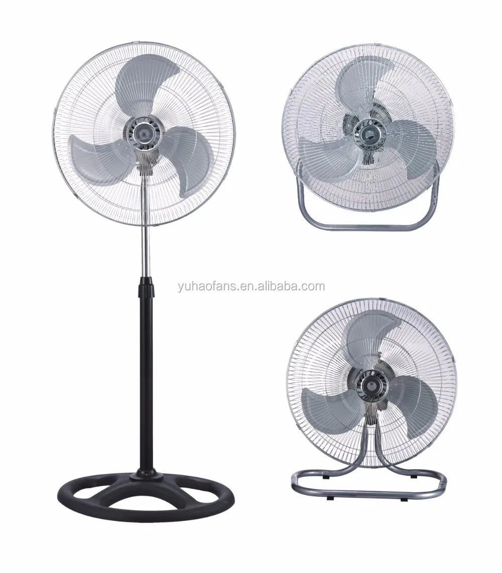 Vendita all'ingrosso 18 inch high quality cheap price industrial stand fan 3 in 1 stand wall floor fan