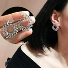 Zirconia Jewelry Cubic Zirconia Stud Earrings Crystal Girl Ear Studs For Women Fashion Jewelry Brincos
