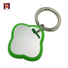 Supplier Raw Material Four-leaf Clover Plastic Key Holder Keychain With Letters