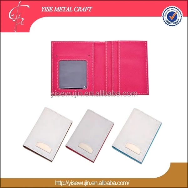 novelty unisexs promotinal gifts custom pu wallet name card