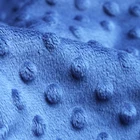 100% Polyester Embossed Minky Dot Velvet Fabric Baby Blanket Velboa Fabric