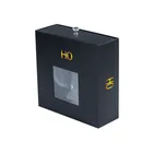 big cardboard gift box sliding door clear window paper box with silk inside