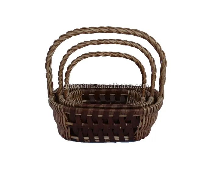 2019 traditional picnic wicker willow basket