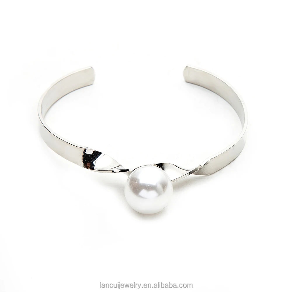 Fashion Accessories Women Pearl Design Silver