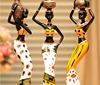 3pcs/set Creative vintage Gift African Girls Bee Pendants fit Bracelet Ornaments Home Accessories Living Room Decoration