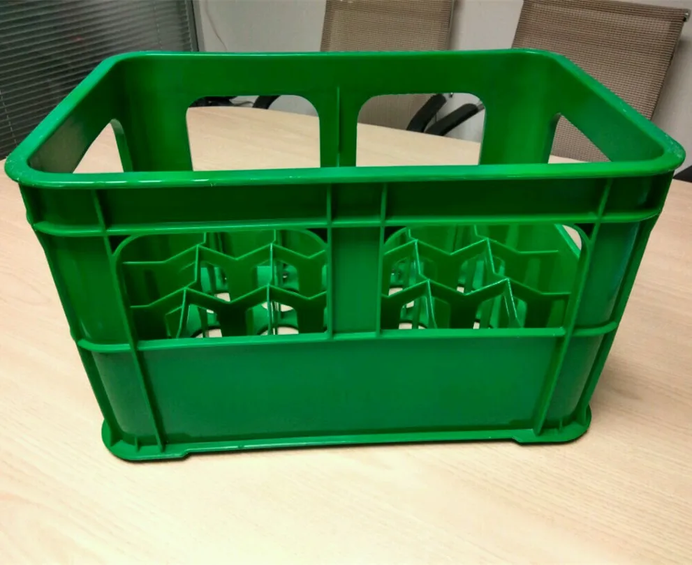 Hohe qualität umsatz bierkiste/kunststoff teilen kiste für flasche mit griff/milch teiler flaschenkasten