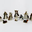 Antique Resin Christmas Nativity10 Piece Figurine Set Resin Nativity Scene Figurines