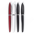 Top luxury exclusive design metal pen customized free ink roller pen with logo print
