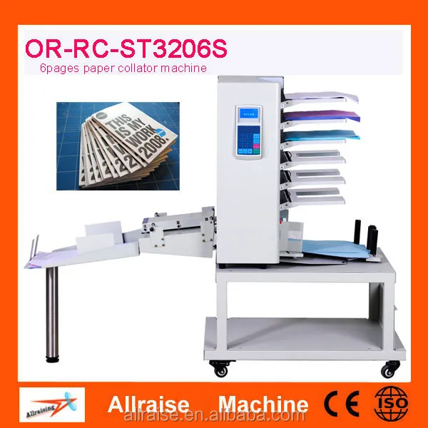 A4 6pcs 10pcs Paper Sorting Machine For Brochure Paper Sorting Buy