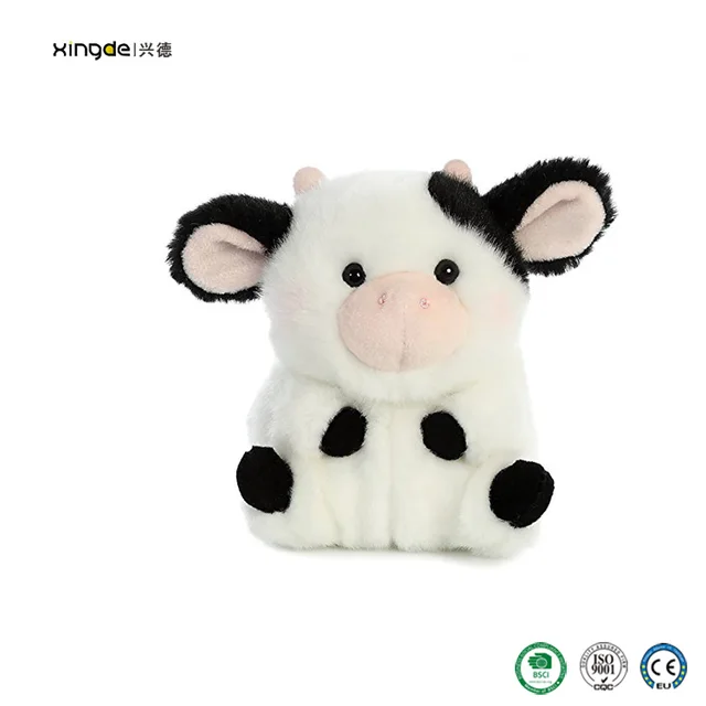 hot sales cute plush cow stuffed animal plush toy gifts for kids
