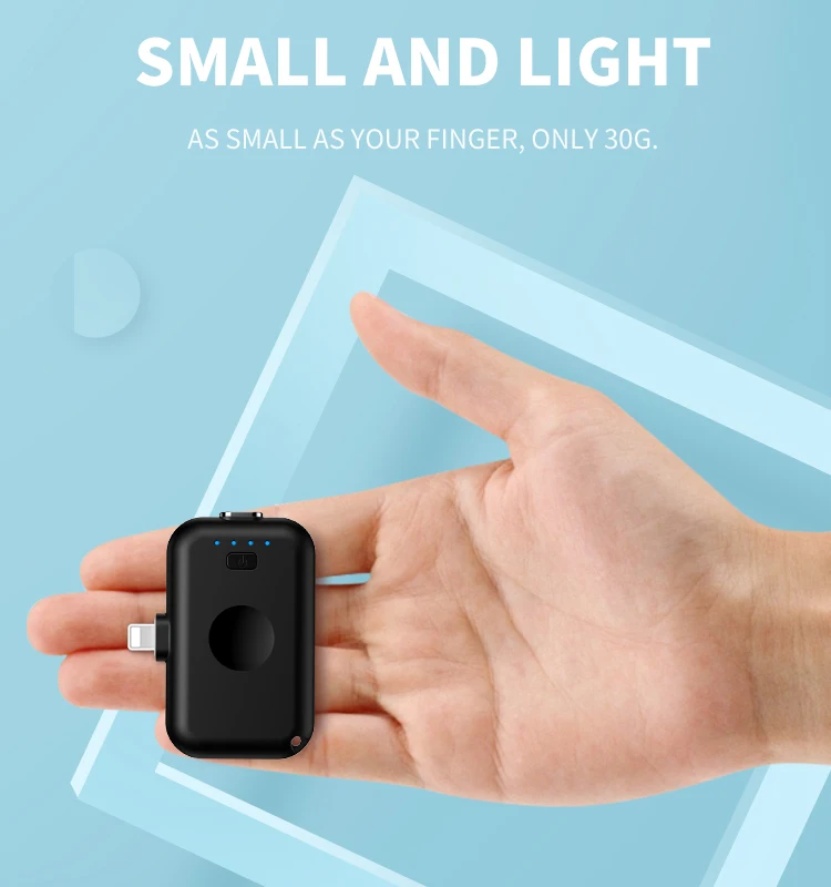 Mini Finger Emergency Power Bank Capsule Portable Charger Mobile 12800Mah 1200Mah Magnetic Power Bank - ANKUX.COM
