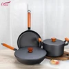 2019 Casserole Iron Tornado Kitchen Cooking Steel Nonstick Pot Pans Stainless Cookware Sets