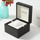 Custom Leather and wood design luxury watch display gift box