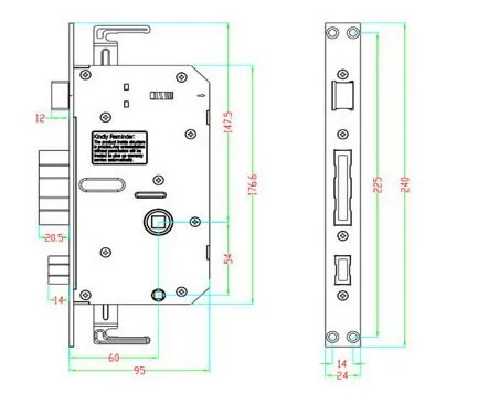ETE Factory made keypad digital electronic padlock Finger print wifi zigbee door lock with zinc alloy plate - ANKUX.COM