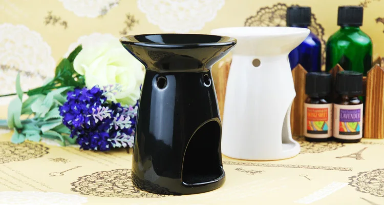 Ceramic Mini Oven Oil Warmer, Porcelain Tealight Candle Diffuser