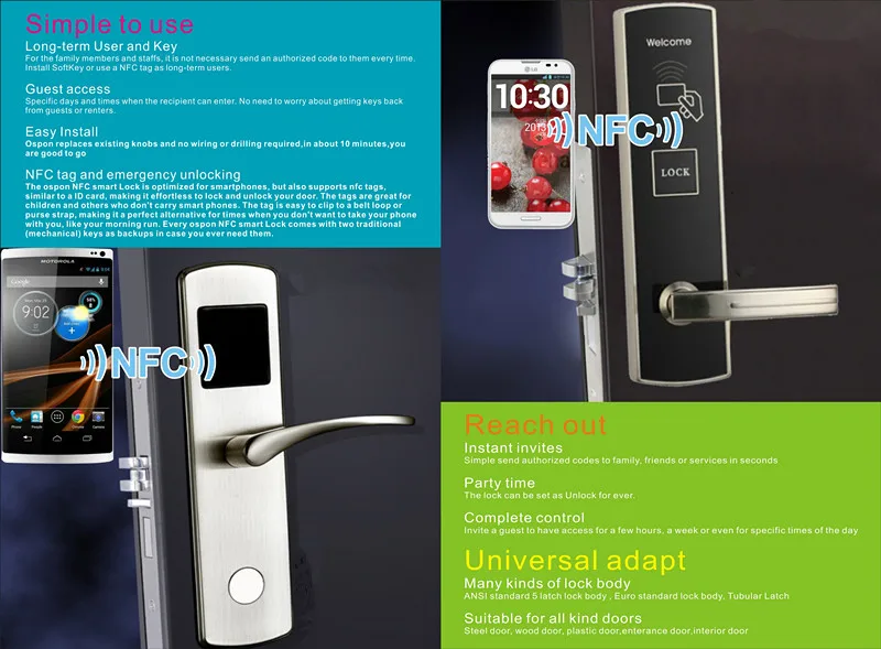 New Style Digital Sensor Nfc Door Lock Buy Nfc Door Lock,Digital Door Lock,Sensor Door Lock