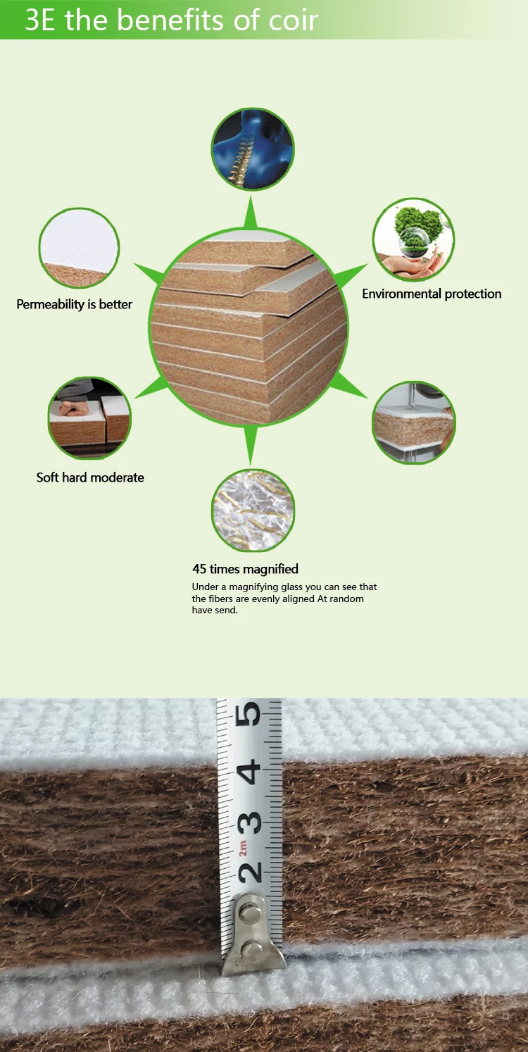 Superior Support Compressed natural coconut palm fiber mattress - Jozy Mattress | Jozy.net