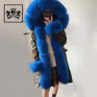 Fur Coat Fur Rabbit Fur Lining Parka / Fake Fur Lining Coat / Women Winter Warm Parka Coat