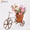 Elegant style vintage bicycle metal planters garden flower pot