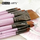 Angular Synthetic Sable Hair Watercolor Professional Artist Paint Brush Set