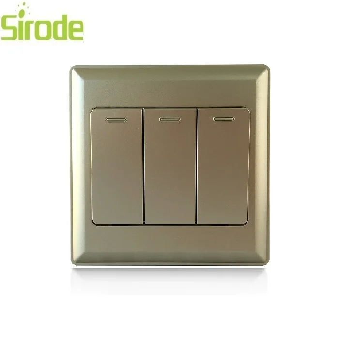 Sirode 3 gang 1 way Electric Modern Smart Zigbee Z-wave Wireless Switch wholesale factory - ANKUX.COM
