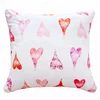 Wedding Decorative Pink Sweet Heart Velvet Cushion Covers Can Be Custom Design