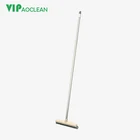 VIPaoclean Stainless Steel Pole Long Handle Floor Squeegee