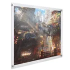 24''x30' Clear Acrylic Wall Mount Picture Frame Floating Frames for Photography Poster Display
