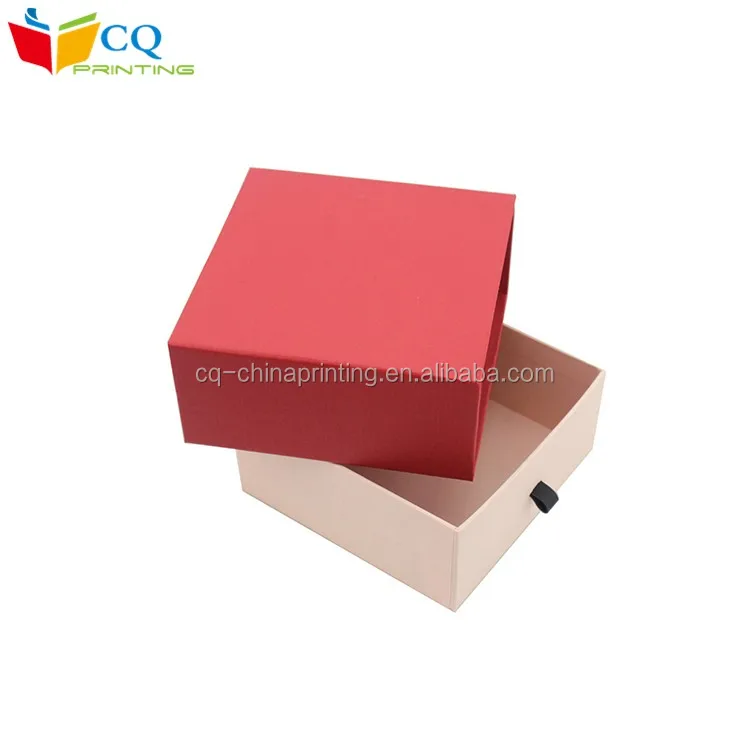 square paper cardboard drawer storage gift box manufacturer in