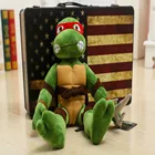 40cm/55cm/70cm beautiful customized stuffed green plush ninja turtle animal toy with red glasses