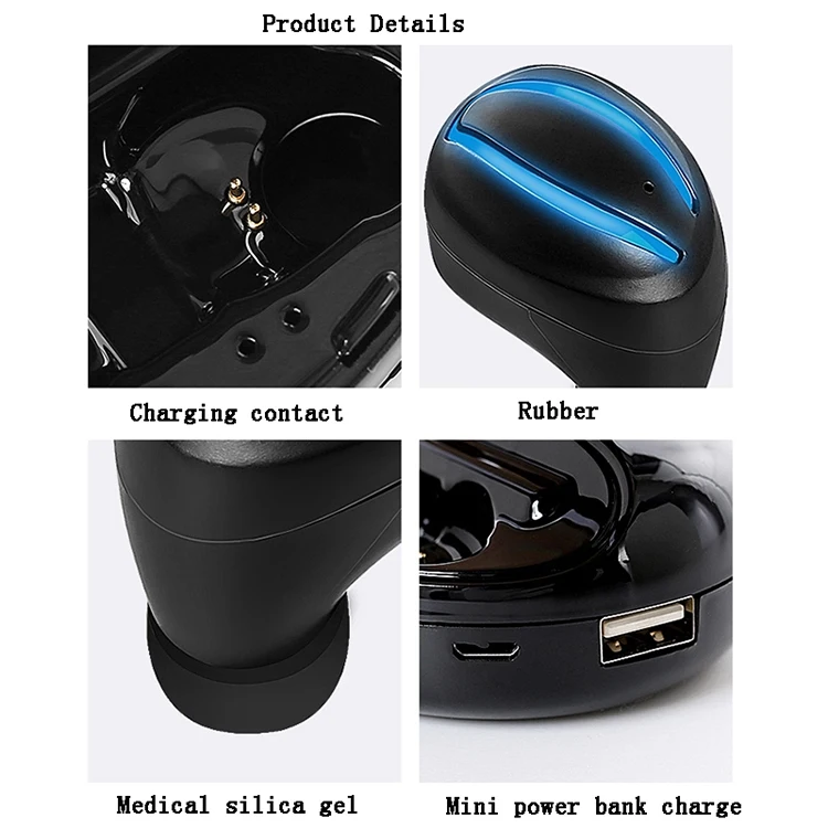 2019 Newest Sweatproof Hands-free Mini TWS Earphones BT 5.0 True Wireless Earbuds - ANKUX.COM