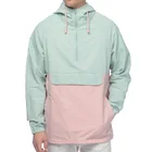 2019 Custom Polyester fitted Hooded Anorak Softshell Man long sleeve pullover hoodie