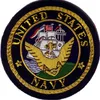 USA Navy Gold Bullion Hand Embroidered Blazer Badge, patch, crest, emblem