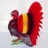 Turkey design honeycomb paper ball for Thanksgiving Day decoration
