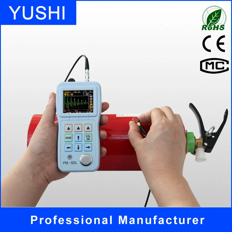 Digital Ultrasonic Thickness Measuring Tool Portable Pipe Thickness