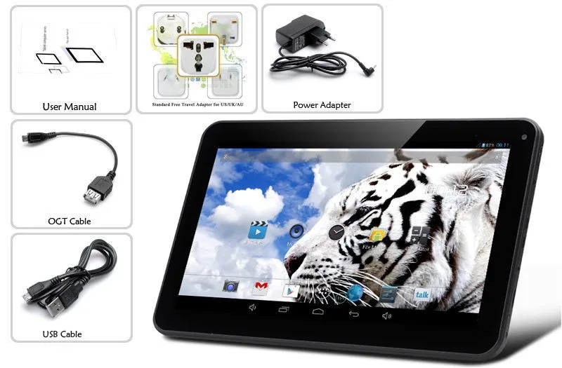 10 Inch Android Tablets PC 1GB 8G 16G WIFI Bluetooth Two camera 1GB 8GB 16GB 1024*600 lcd 10 tab pc Quad Core A33 7 8 9 tablet