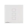TC2 3 gang UK standard best price factory sale 433MHz wireless remote control touch screen panel smart light switch