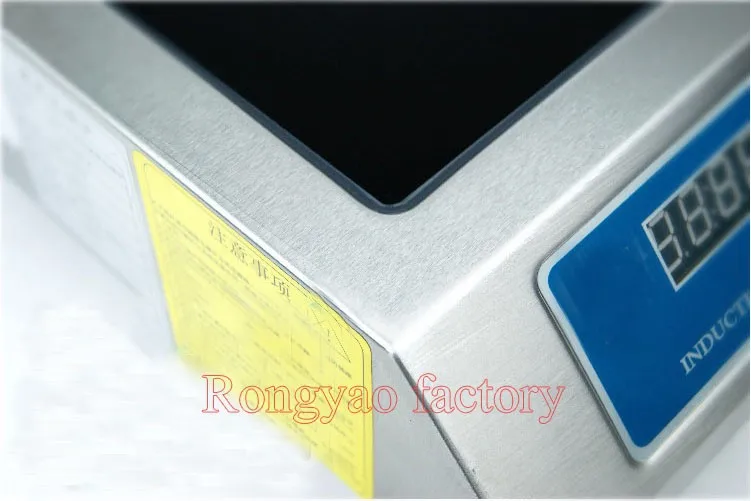 RY-UG35P-X Stainless Steel Single Head 3.5KW Push Button Operation Electromagnetic Furnace Commercial Plane Electromagnetic Oven