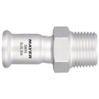 Stainless Plumbing Fitting Coupling with Male Thread M Profile