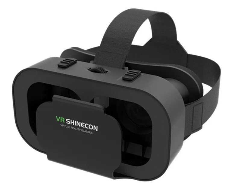 vr shinecon hot sell black vr headset 3d glasses virtual reality