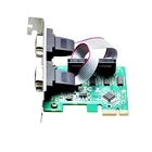 TIXC&DIEWU PCIe Serial Expansion Card PCI Express X1 to 2 Port Industrial DB9 COM RS232 Converter Adapter Controller