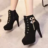 or20123a 2018 New platform women boot lady high heel boots with side zipper