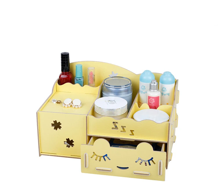 Aromatic cabin 2015 creative household items wooden drawer jewelry box desktop finishing storage box makeup clear drawers