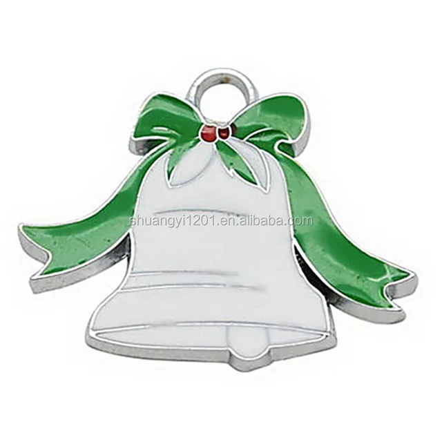 festival celebration christmas bells enamel charms or pendant
