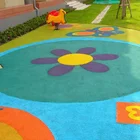 Rubber Playground, Kids Play Area Rubber Flooring -FN-D150537