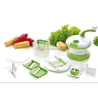 Multi function food processor vegetable salad chopper spinner kitchen accessory