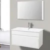 High Gloss Painting White PVC Bathroom Equipments Vanity