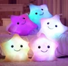 led plush star/ Colorful Stars cushion/star type flashing plush LED pillow